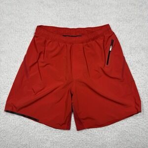 Lululemon Athletic Shorts Running Training Stretch Lined Red Gym Men's Size M